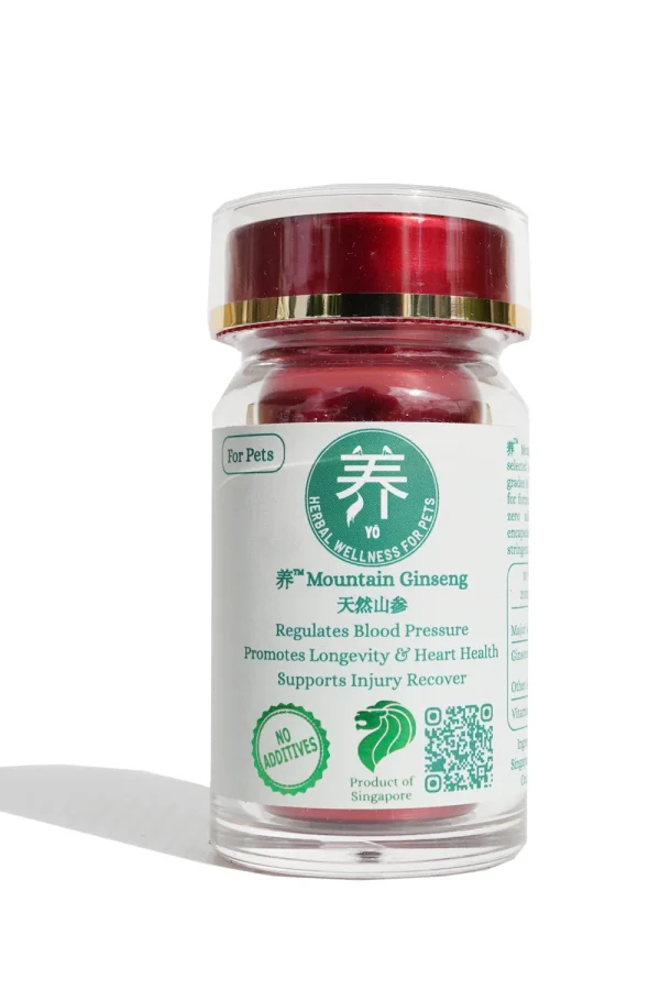 养™ Yo Mountain Ginseng 天然山参 for Pets (30 Vege Capsules)