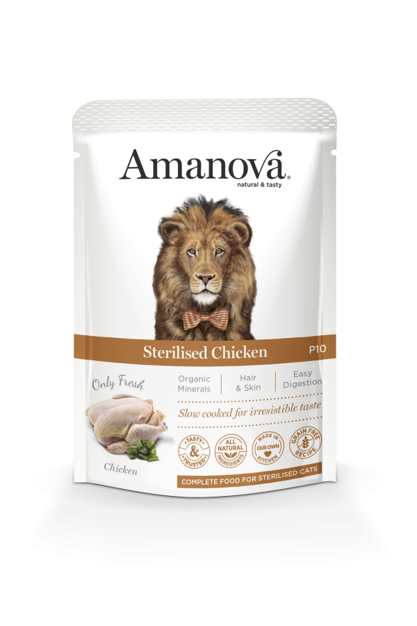 Amanova Cat Pouch P10 Sterilized Grain-free Chicken 85 gr